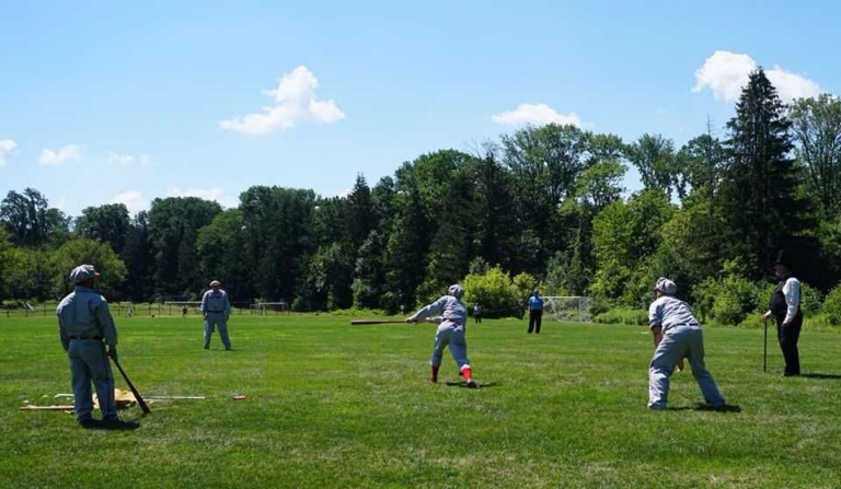 Watch a game of 19th century ‘base ball’ this month in Princeton