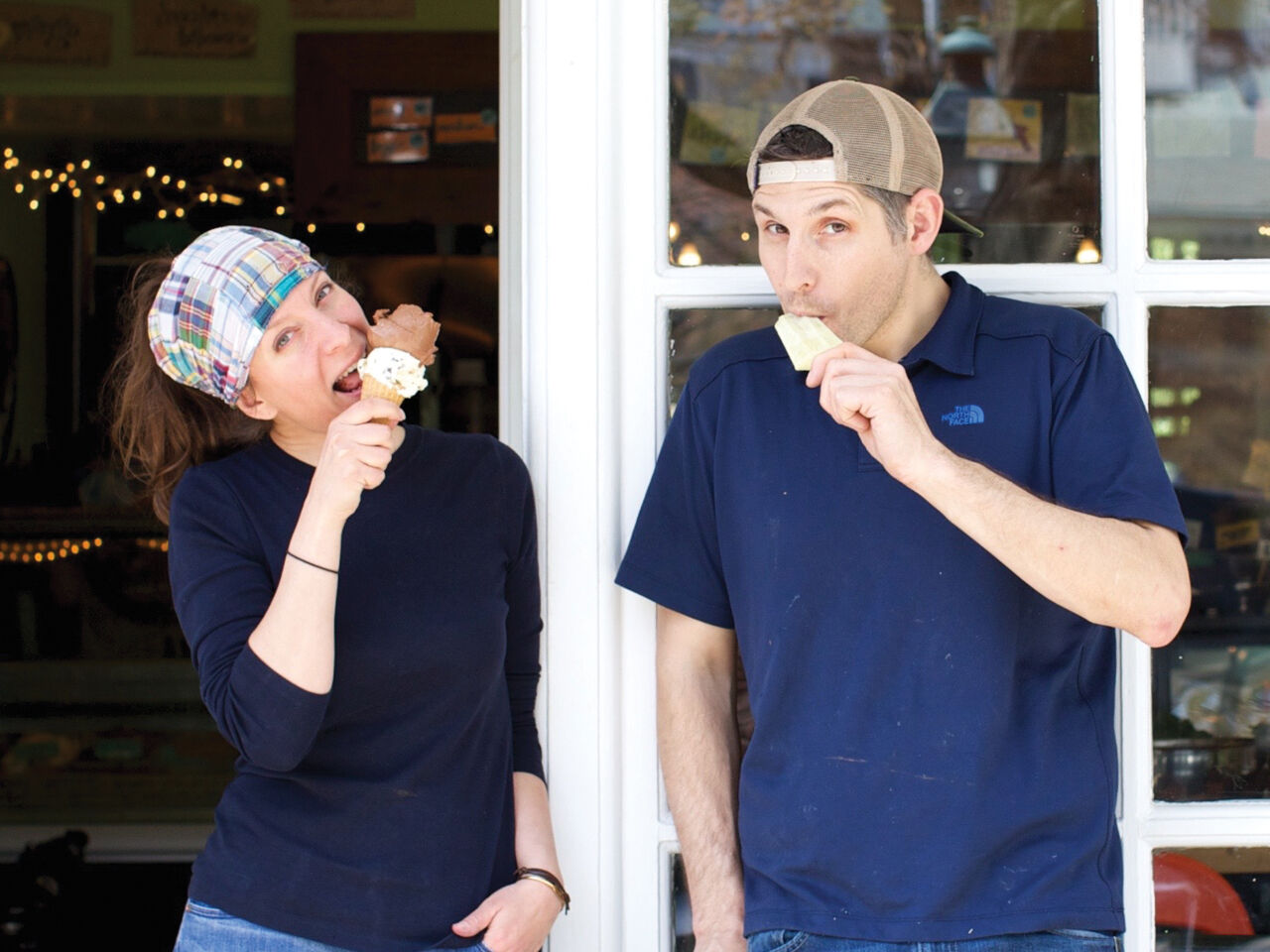 Matt and Gab with Cones