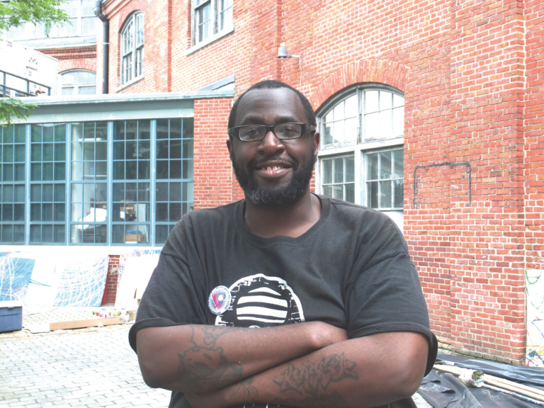 Legendary city street muralist creates indoor exhibition in Trenton