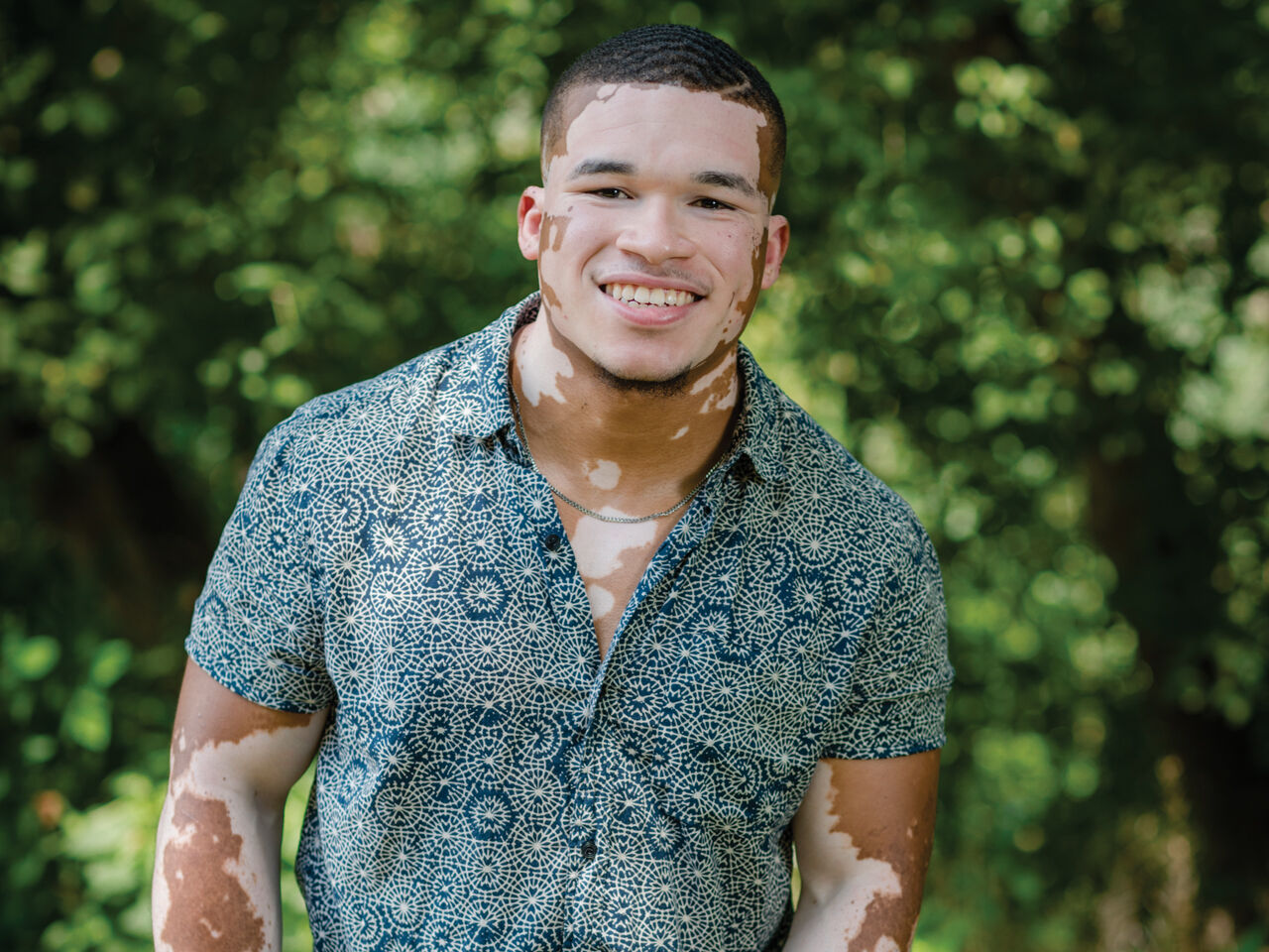 Finding comfort in his skin