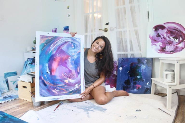 Ewing artist Jennifer Mele finds creative release through painting