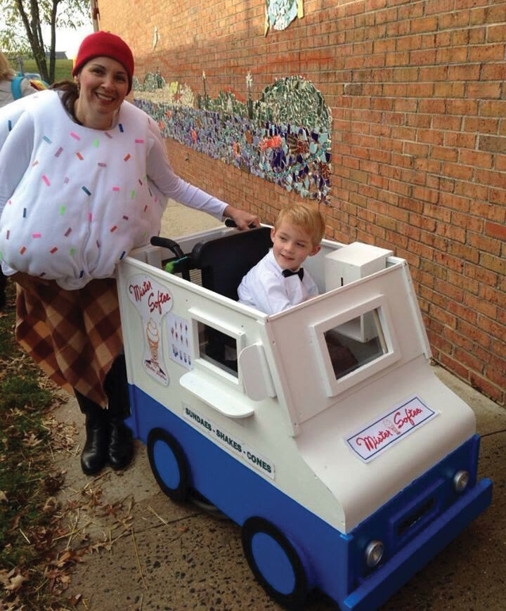 Hopewell’s Harrison just keeps on trucking in homemade Halloween costumes