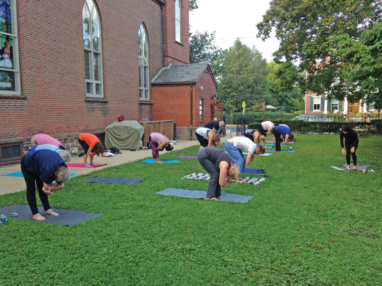 ‘No religion, just yoga’ at Presbyterian Church’s weekly class