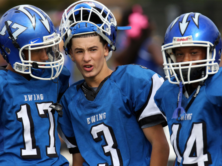 Hunkele’s punting helps power Ewing Blue Devils football this season