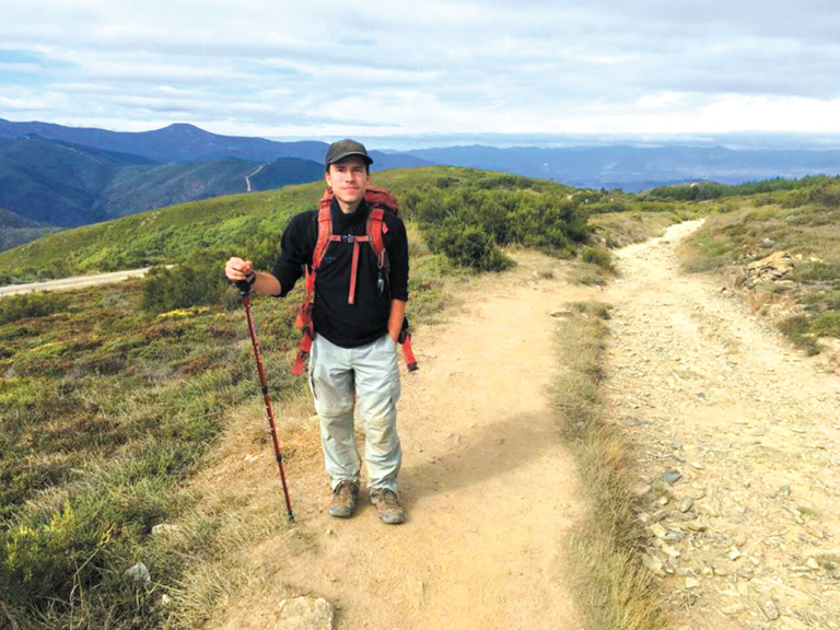 Ewing native with muscular dystrophy hikes 500-mile Spanish trail