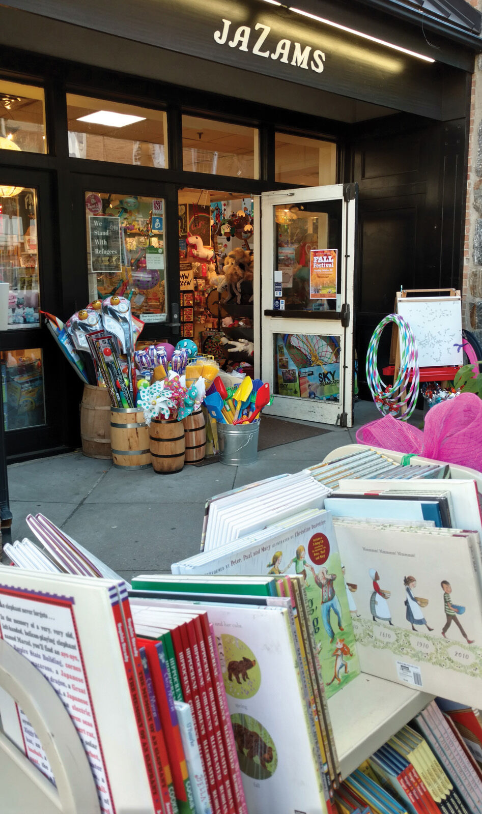 Jazams sidewalk and street