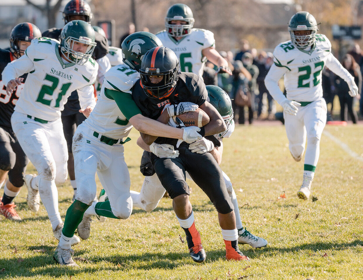 PHOTOS: Steinert vs. West annual Thanksgiving football game