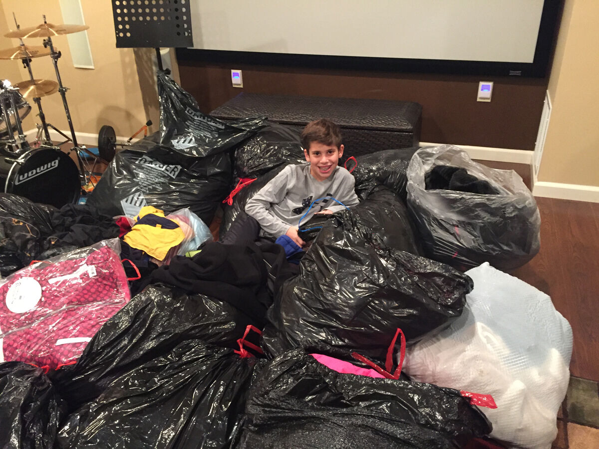 Hamilton boy collects hundreds of coats for people in need