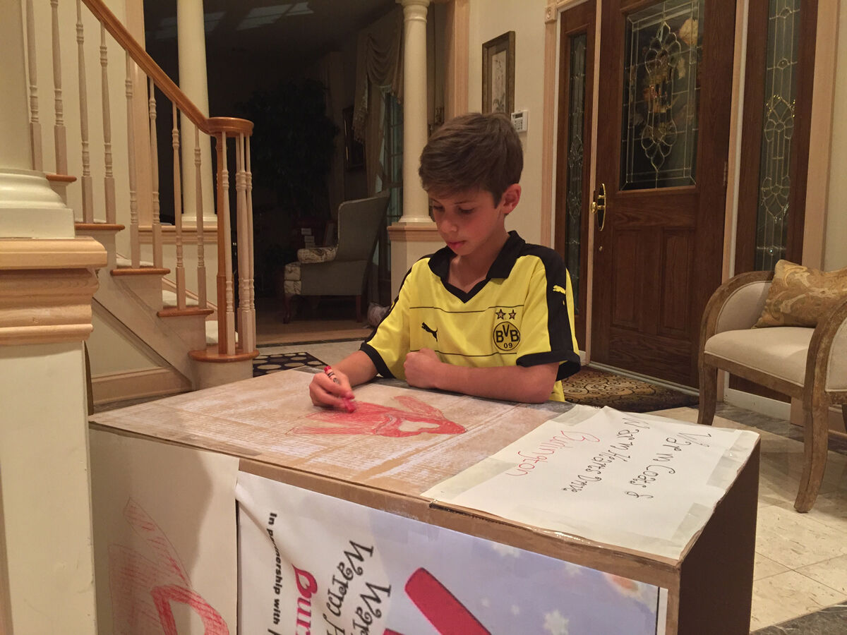 Hamilton boy collects hundreds of coats for people in need