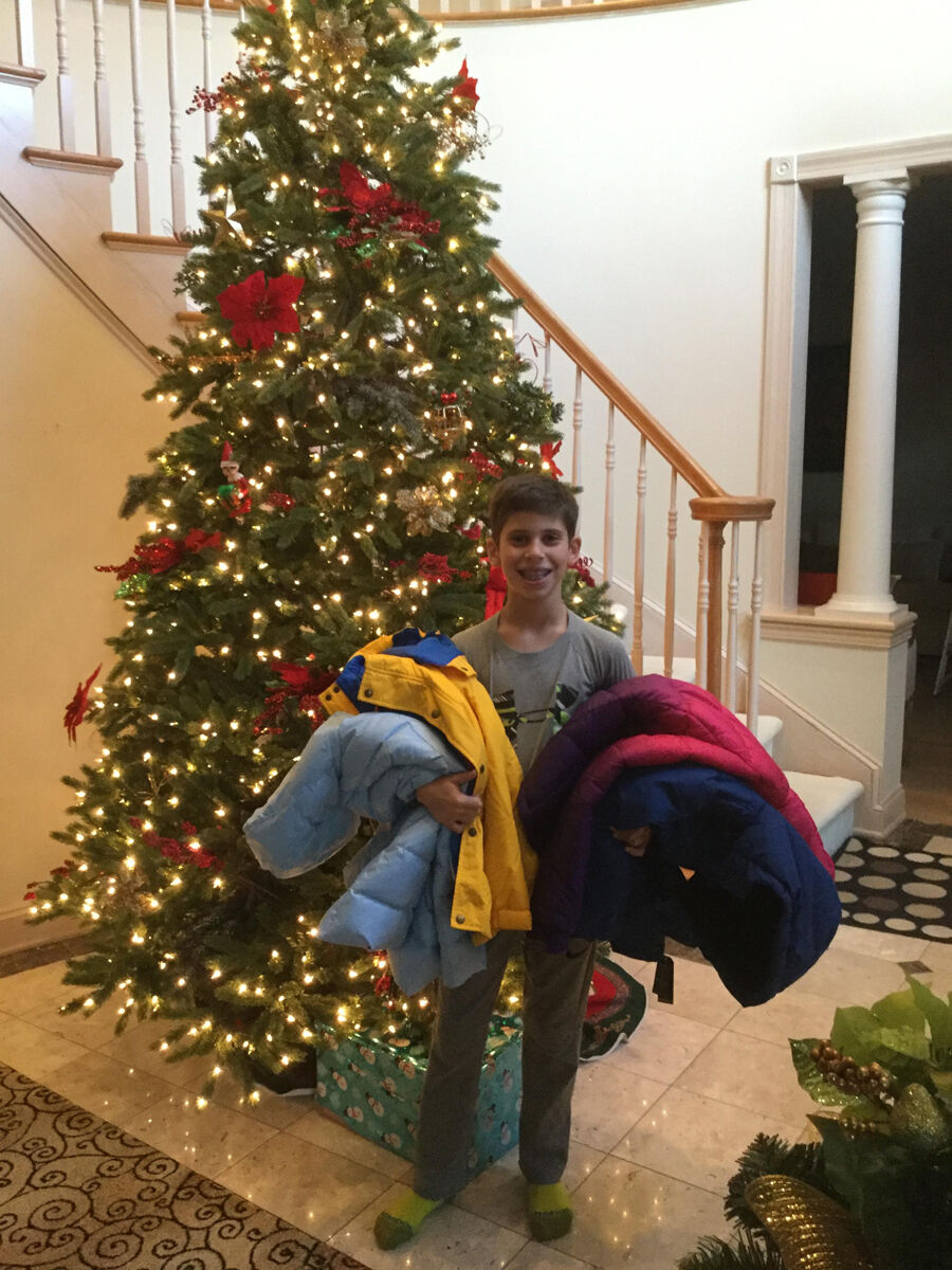 Hamilton boy collects hundreds of coats for people in need