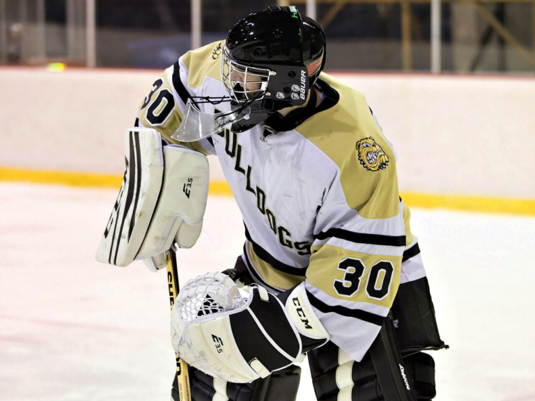 ‘Most improved’ Meredith keeping pucks out of Hopewell Bulldogs’ net