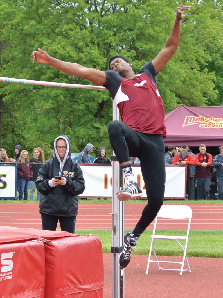 Track and field standout Tyree Adams flies high at Rider University