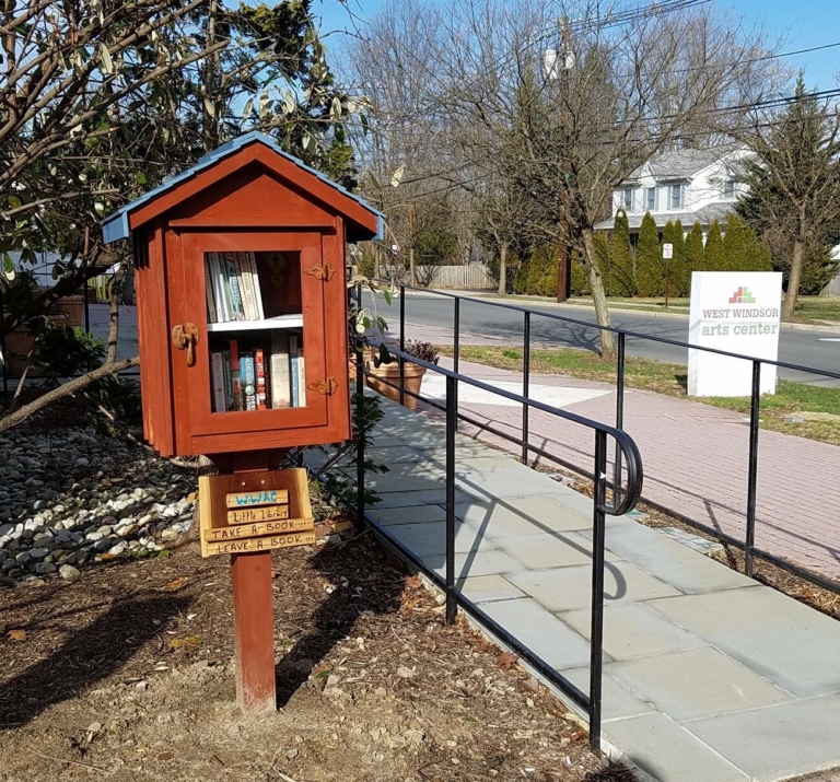 West Windsor Arts Center community welcomes addition of new Little Free Library