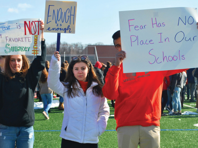 Robbinsville students demand change, participate in school walkout