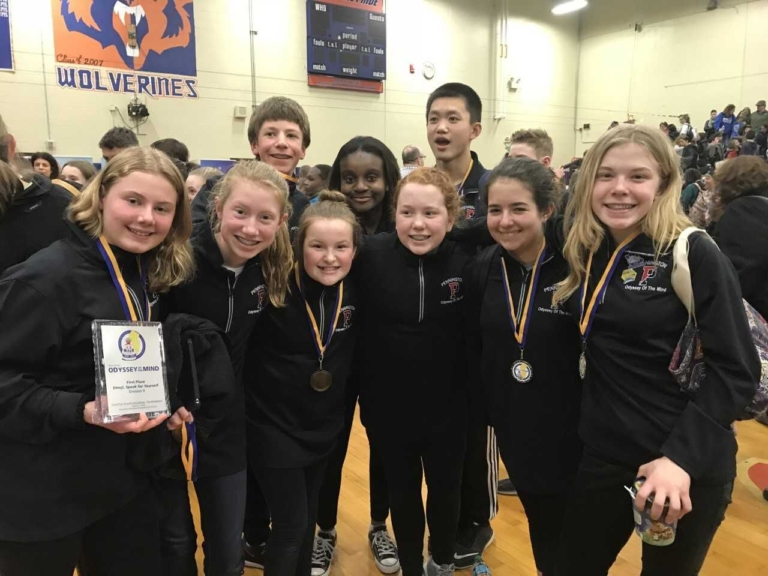 Two Pennington School teams take first in Odyssey of the Mind competition