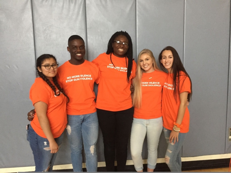 Bordentown Regional High School students speak out against gun violence
