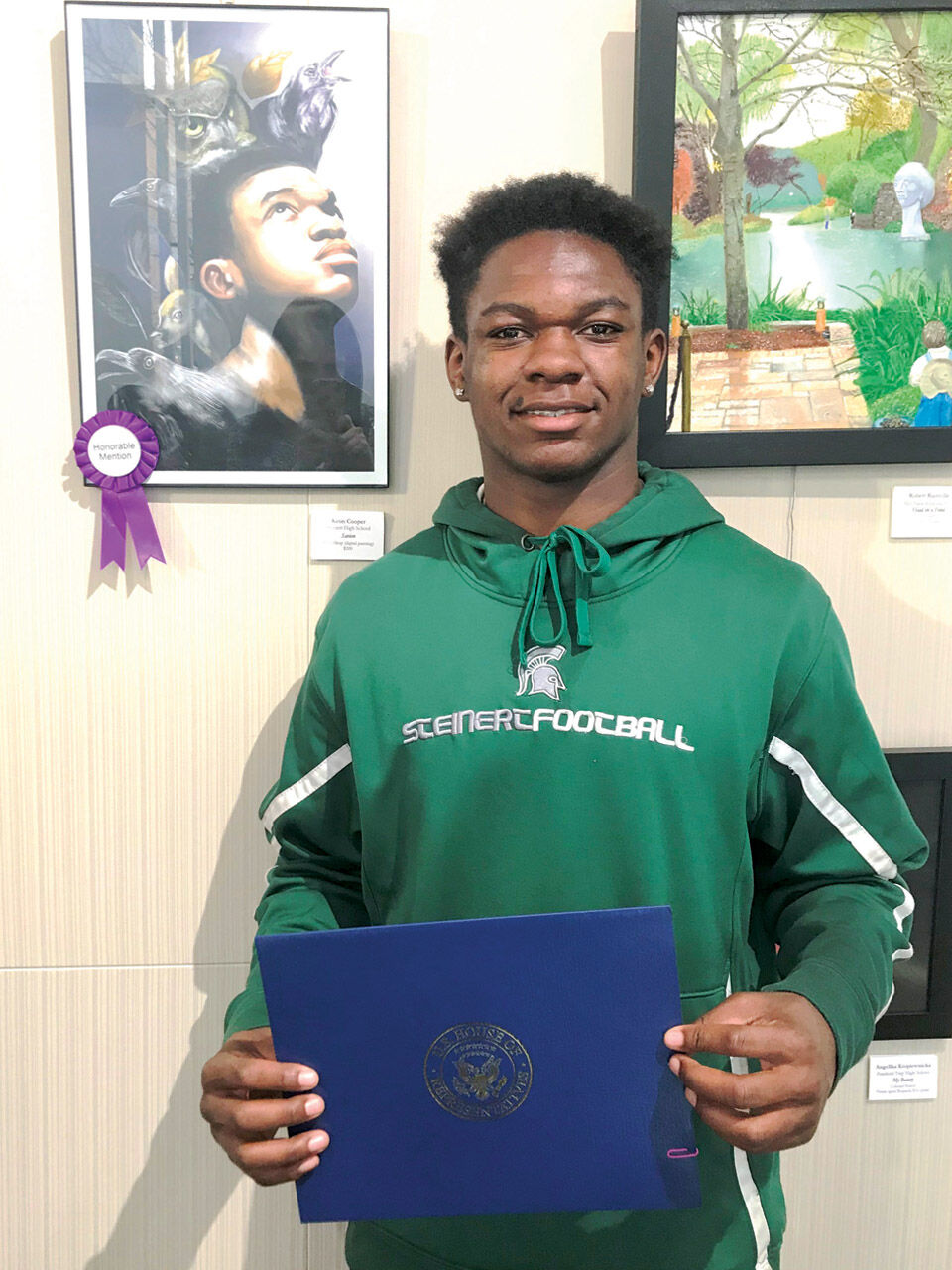 2018 05 HP Honorable Mention went to Keon Cooper 12th Grade Hamilton High East Steinert School Savion digital painting 1571