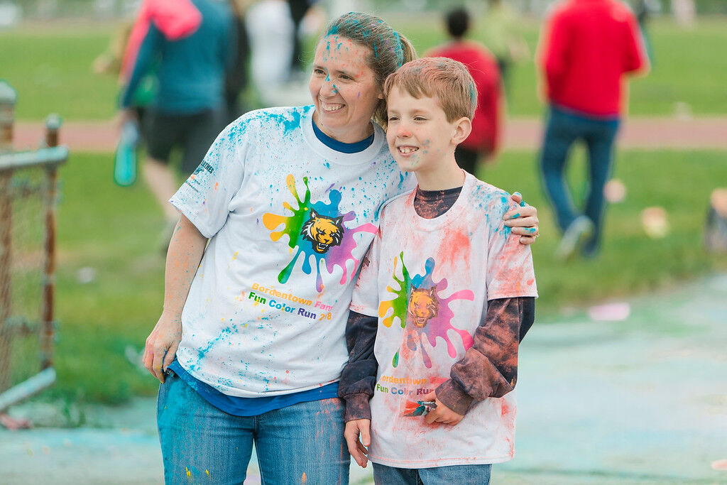 PHOTOS: Bordentown community runs through rainbows at Family Color Run