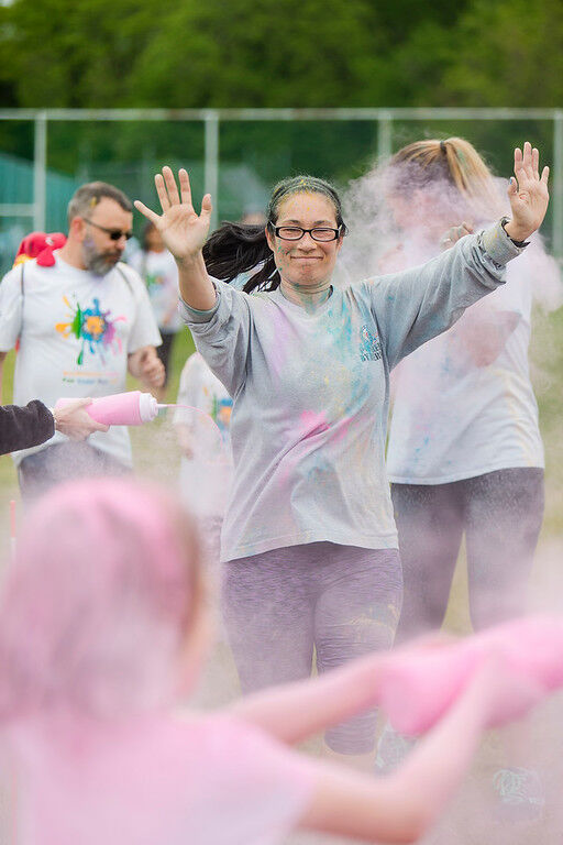 PHOTOS: Bordentown community runs through rainbows at Family Color Run