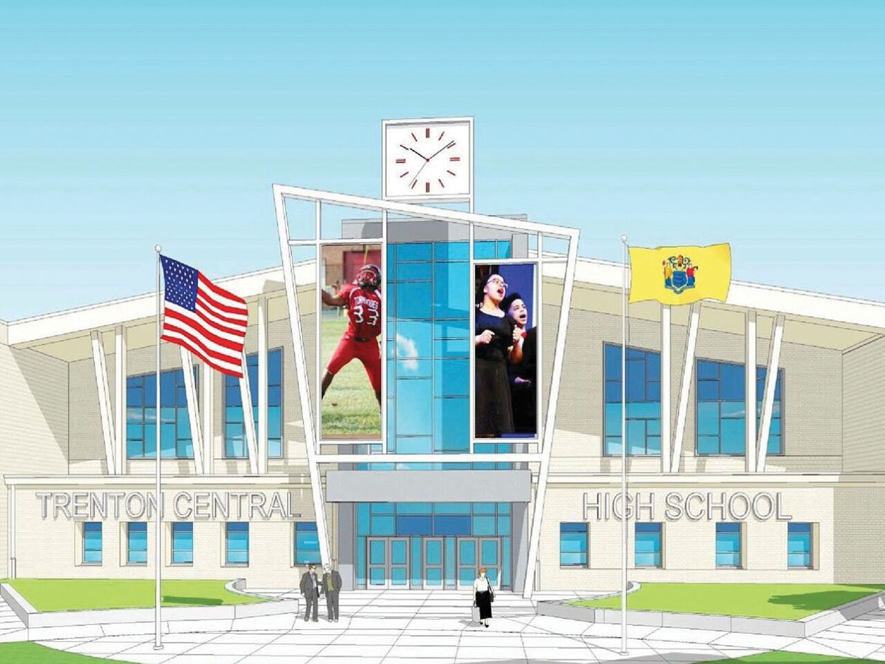 Design for New Trenton Central High School opening in 2019