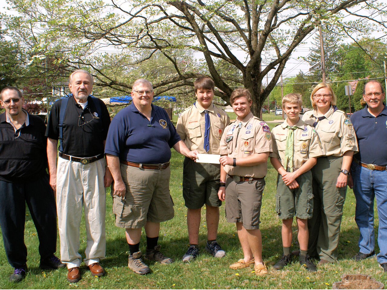 2018 06 EO Kiwanis Troop 33 donation a