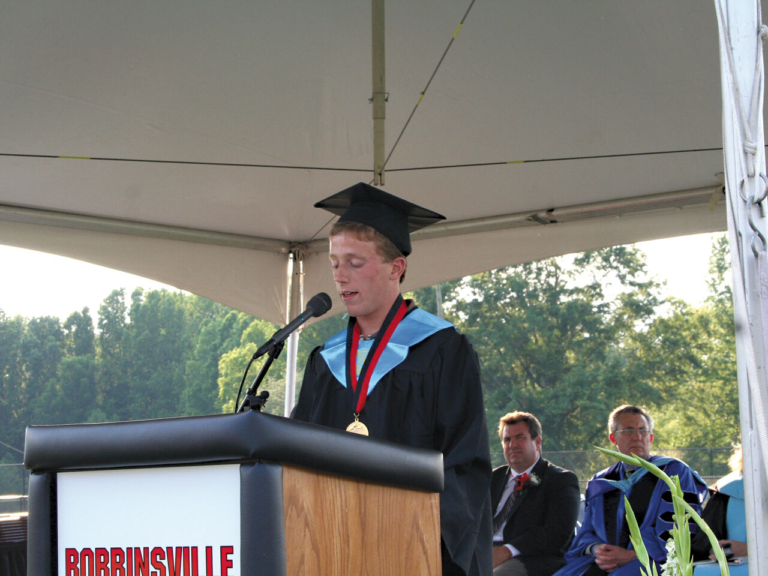 Robbinsville High School’s 1st valedictorian out to make school proud