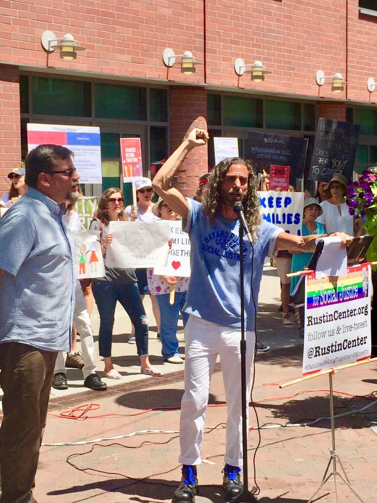 Hundreds gather for Families Belong Together rally in Princeton