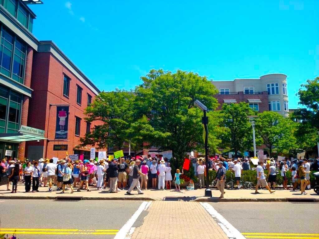 Hundreds gather for Families Belong Together rally in Princeton