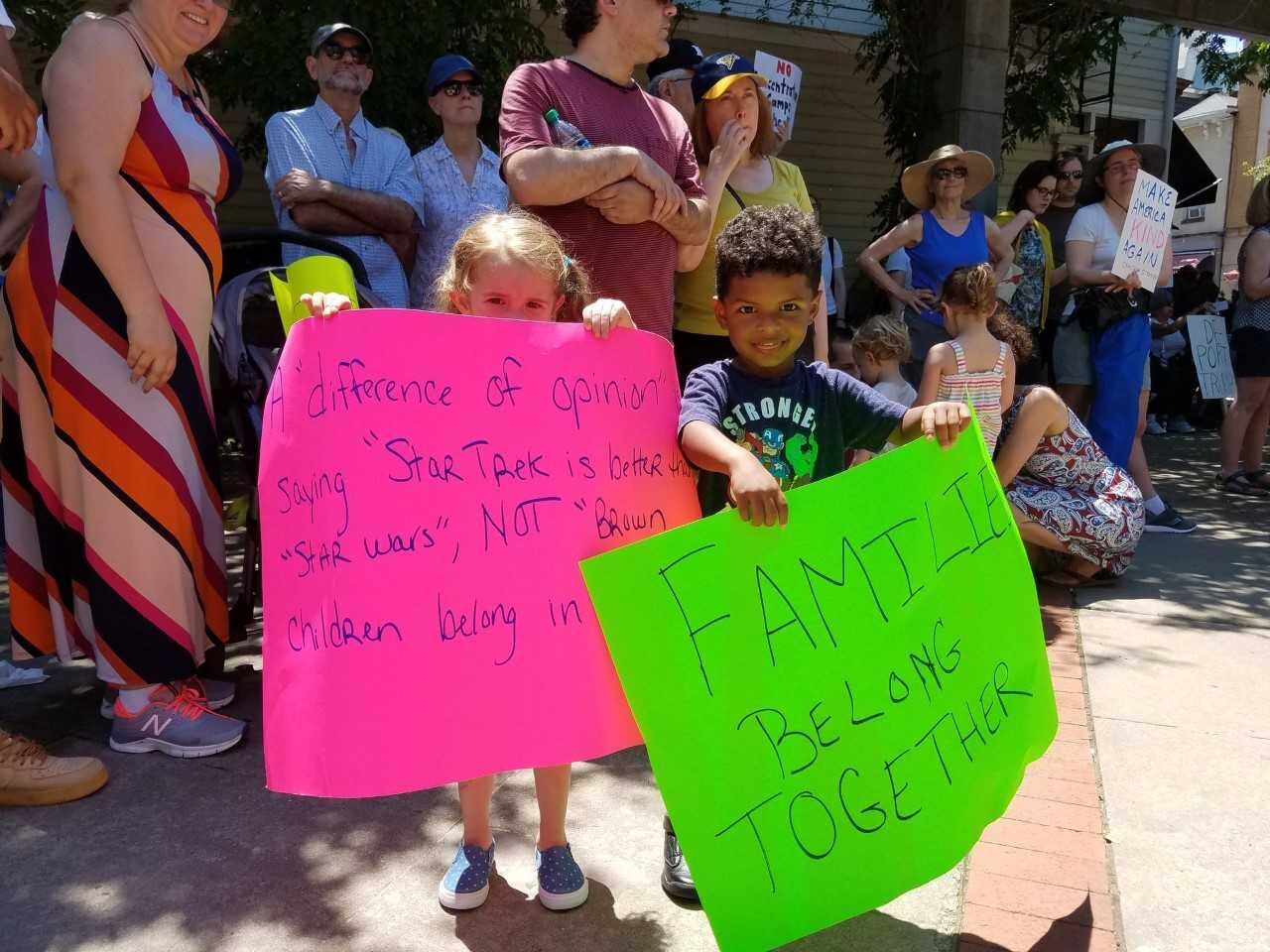 Hundreds gather for Families Belong Together rally in Princeton