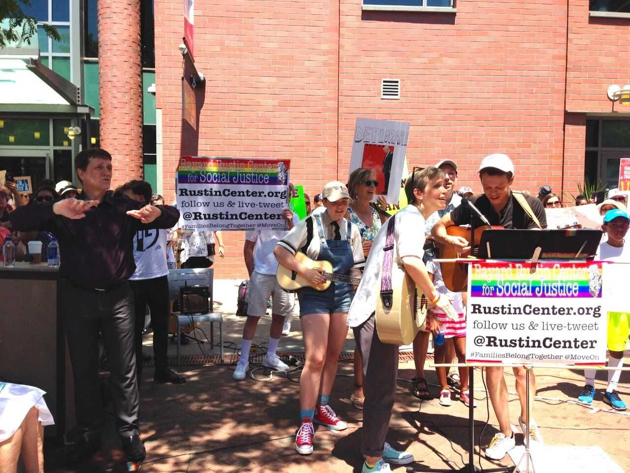 Hundreds gather for Families Belong Together rally in Princeton