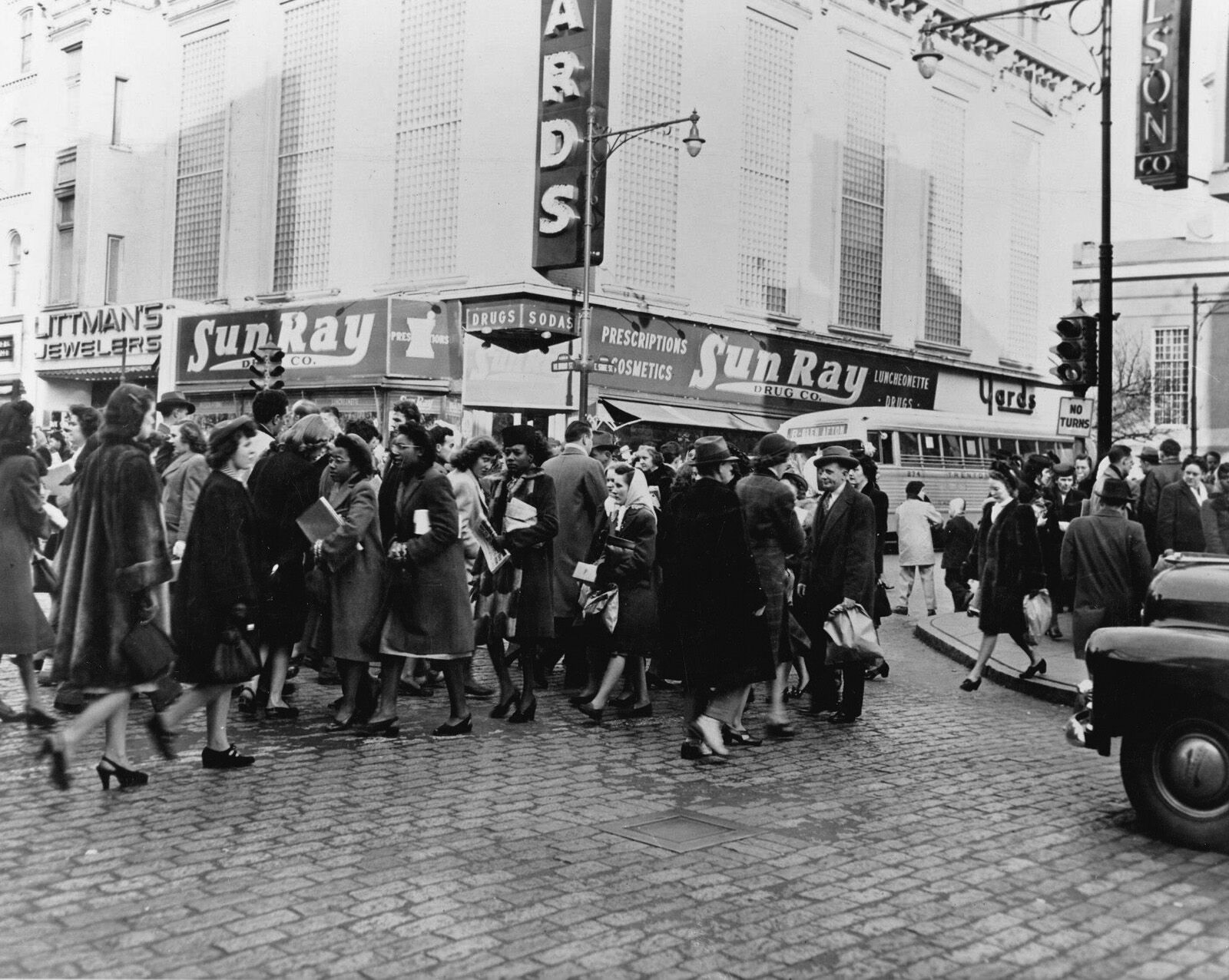 State and Broad in 1945 from Cavell Avenue Memoirs