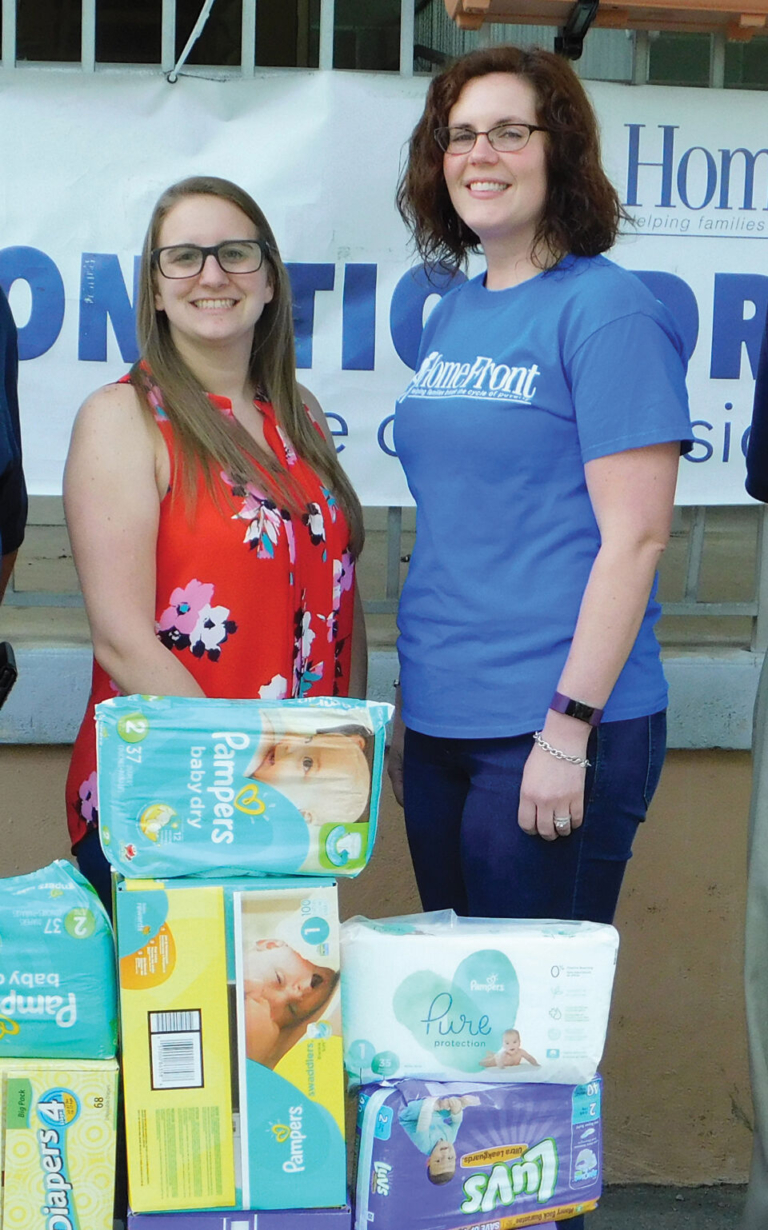 HomeFront collects over 175,000 diapers for center to help families in need