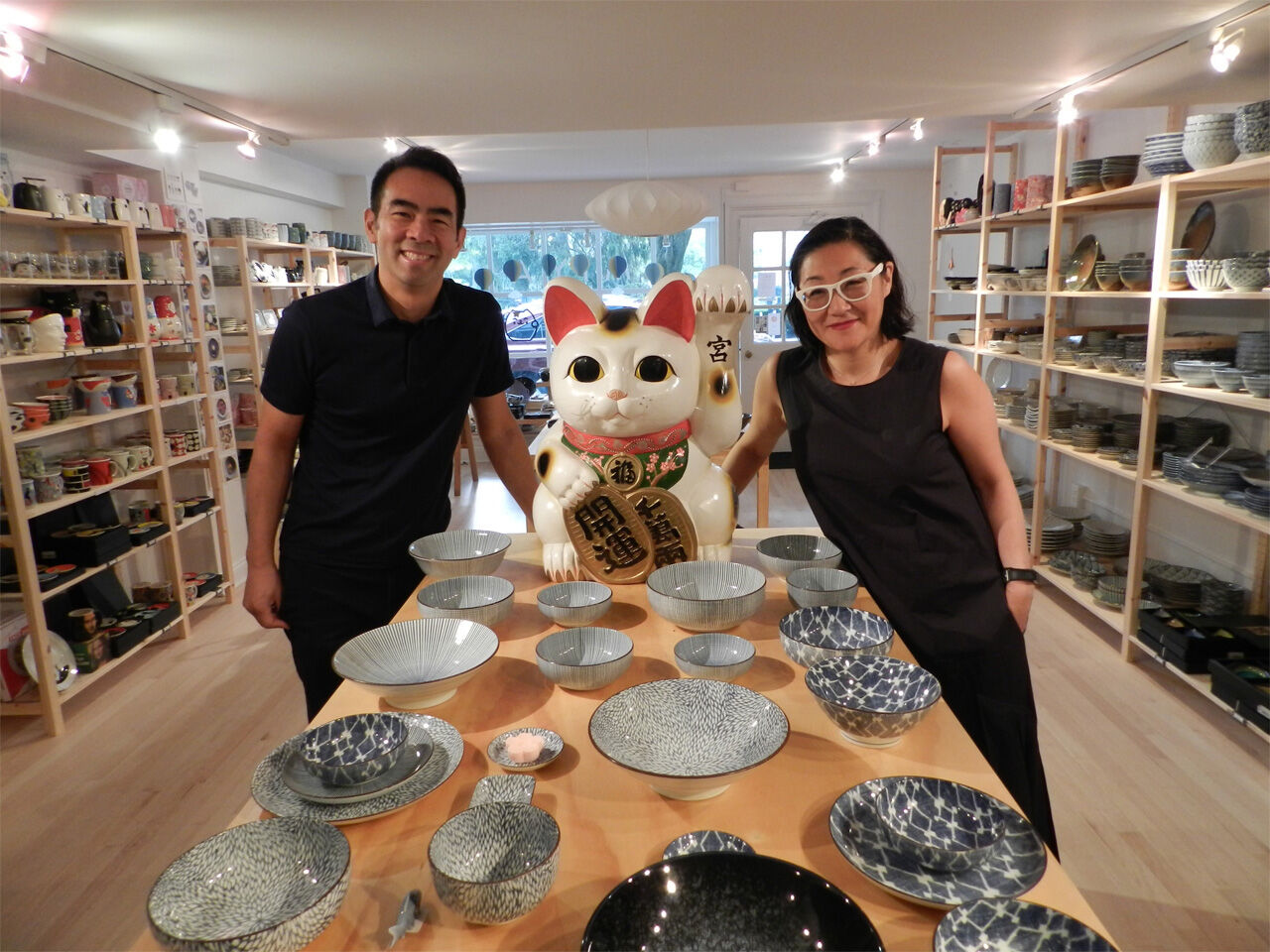 Bob Heidi and Maneki Neko (fortune cat)