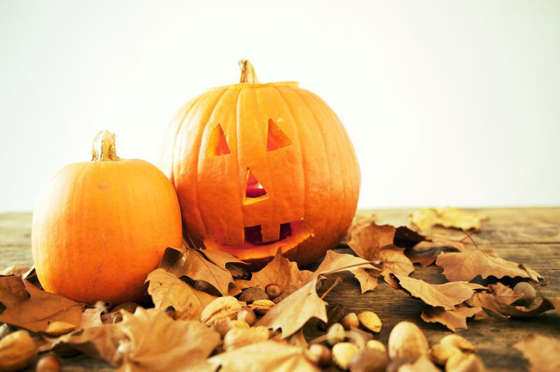 another carved pumpkin