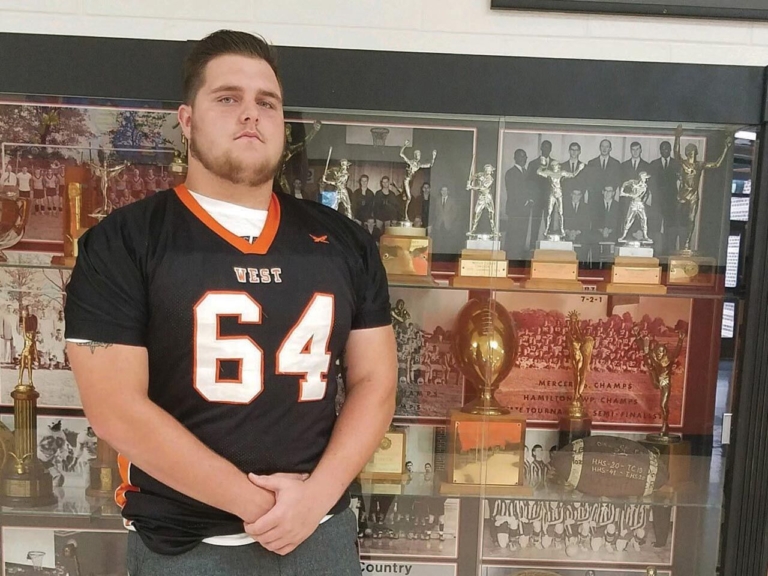 Hamilton West lineman Dan Ornosky is making up for lost time