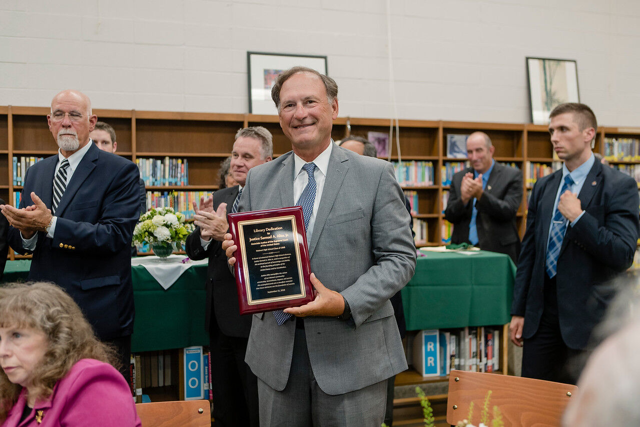 Steinert High dedicates library to alumnus Supreme Court Justice Samuel Alito