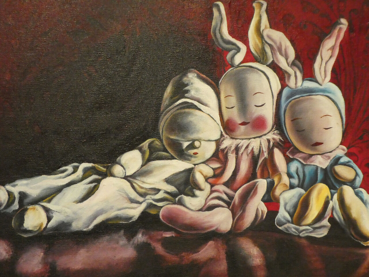 Trace Drury’s 2010 oil on canvas Sleep and Sleep and Sleep