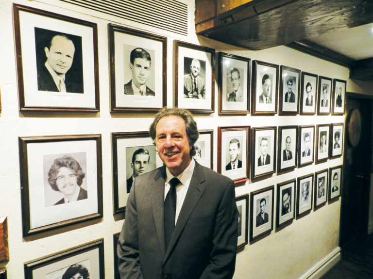 The great wall of tigers inside the Nassau Inn Tap Room