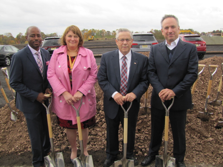Ewing officials celebrate groundbreaking for new town center