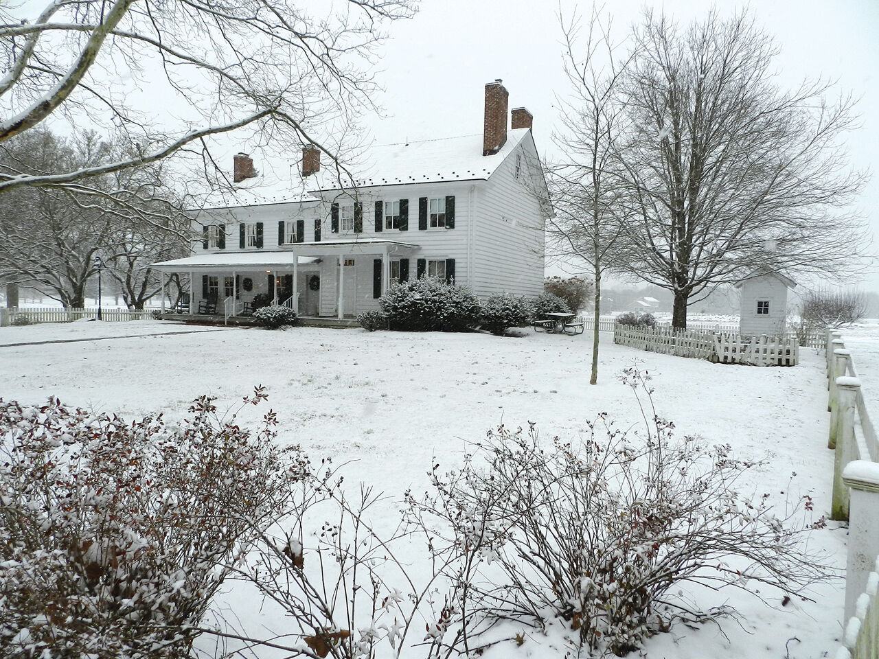 Exterior with outhouse