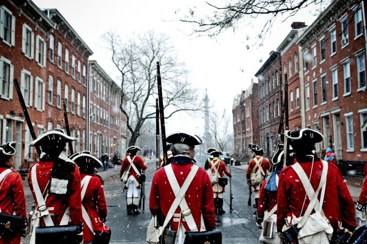 Battle of Trenton Reenactment – Photo Courtesy Crossroads of the American Revolution