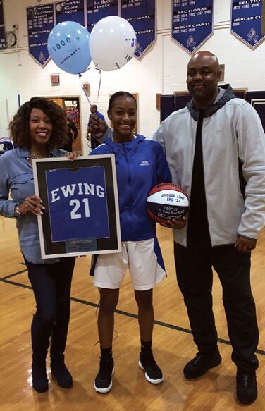 Ewing High hoops star Jaycee Lowe hits 1,000 points