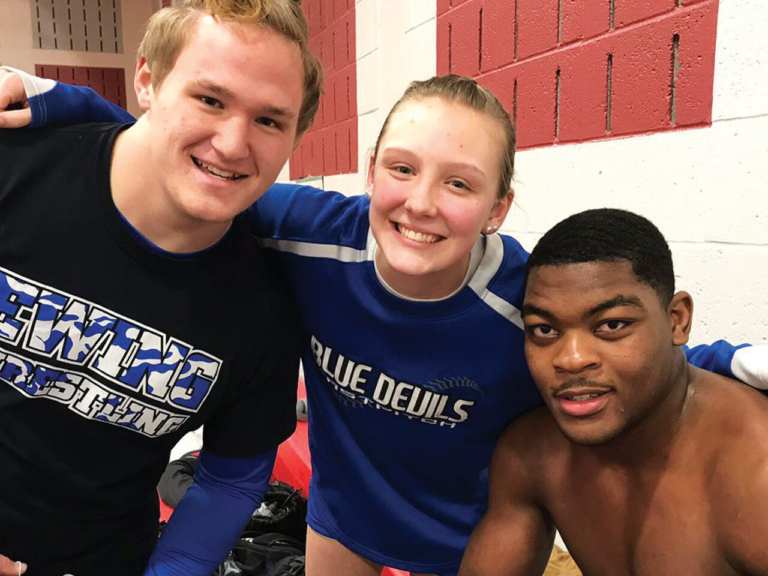 Ewing High’s on-the-go Devon Kueny a wrestling medalist