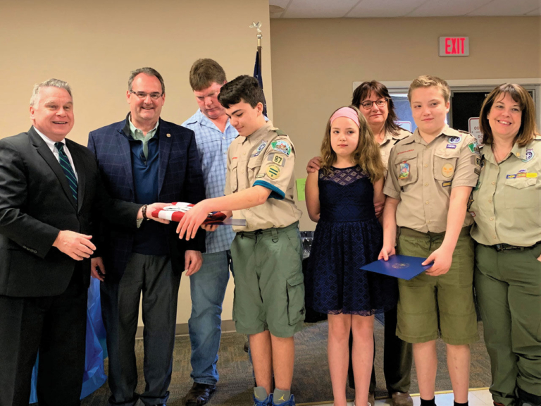 Hamilton hero Boy Scout honored