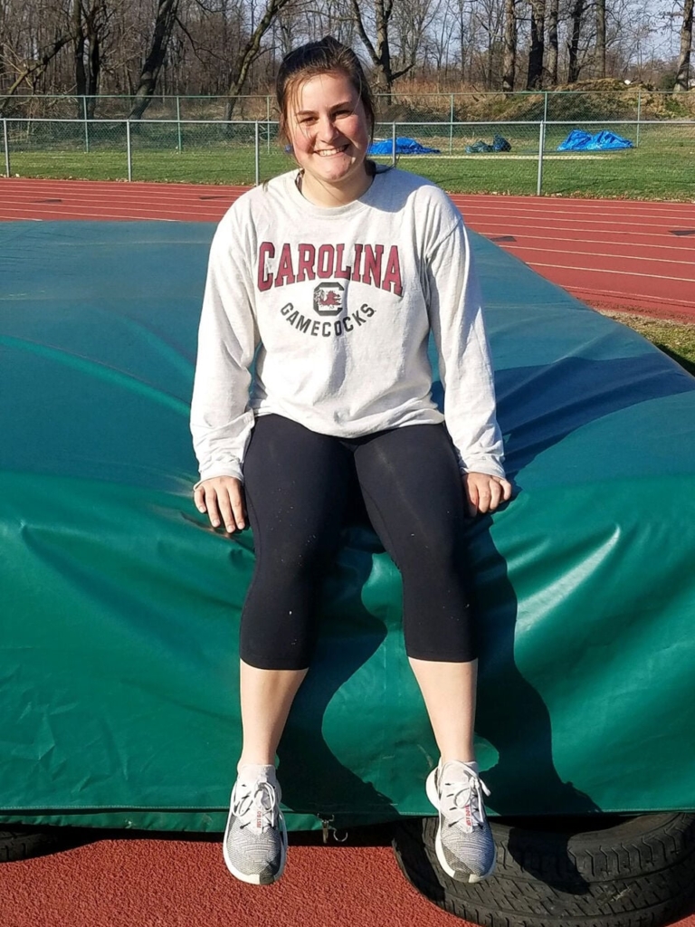 Emily Diszler takes aim at 2 records for Steinert track and field