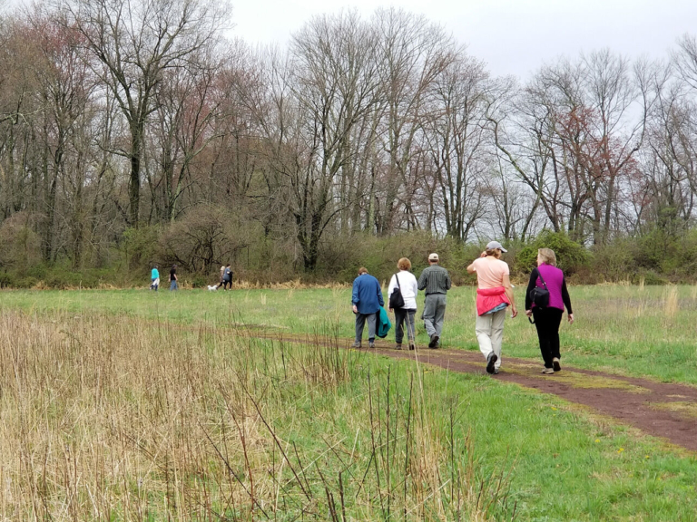 Lawrence-Hopewell Trail’s Saturday Morning Walking Club helps hikers find community