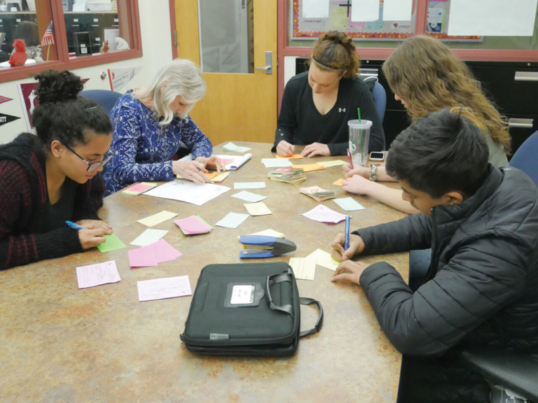 Pen pal program connects Lawrence High School and Lawrence Middle School