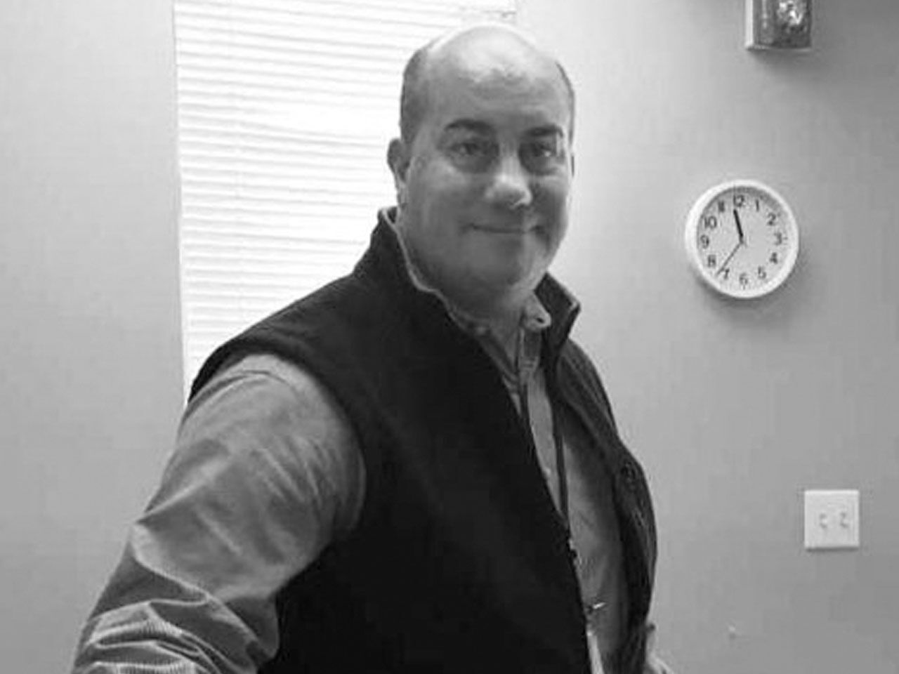 executive director Steve Cook at the Olden Avenue OCT reception desk