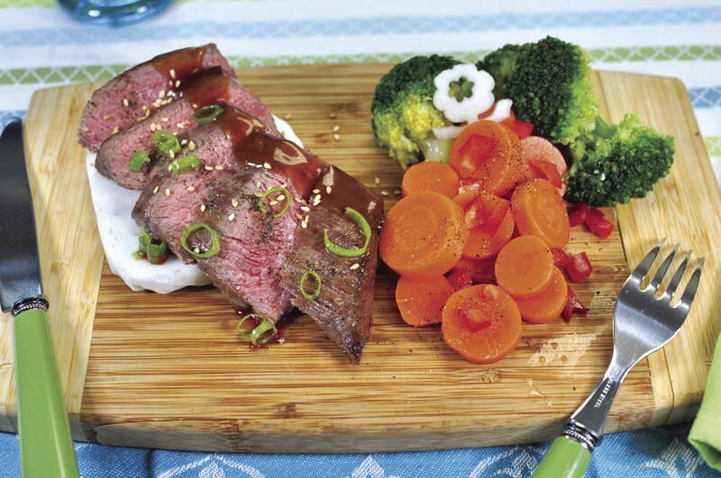 HMS Mongolian Grass-fed Flank Steak with Broccoli