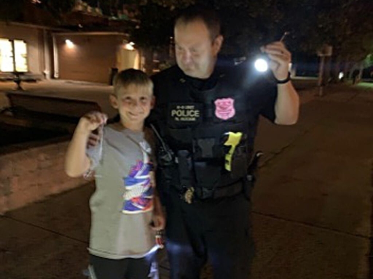 Bordentown police sergeant helps boy find lost necklace